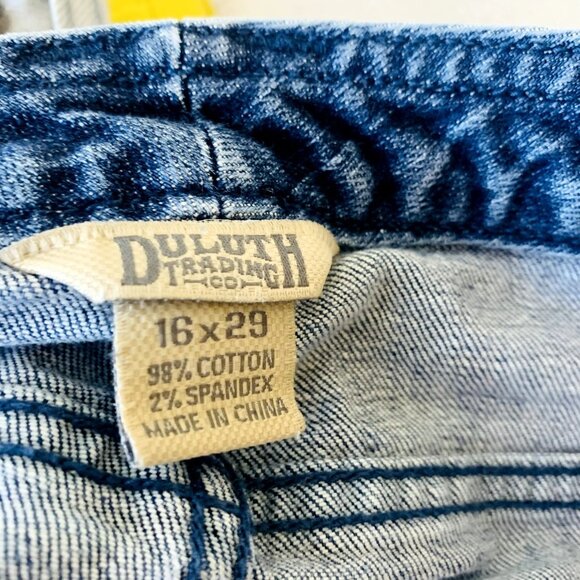 Duluth Trading Womens Jeans Straight Leg Relax Fit Mid Rise Stretch Size 16 - Picture 9 of 12